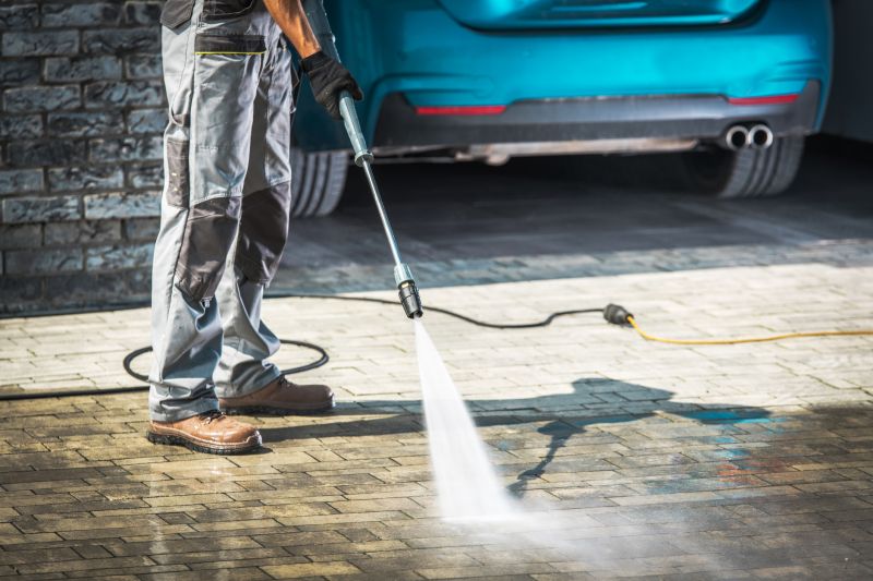 Driveway Power Washing in Action